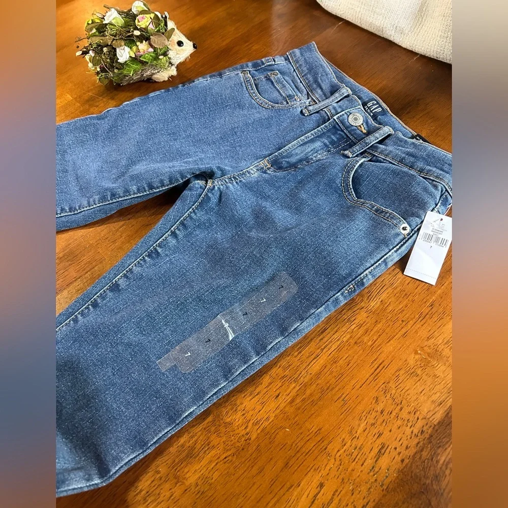 GAP Stretch Skinny Jeans Boys Size 7 | NEW | Adjustable Waist Denim